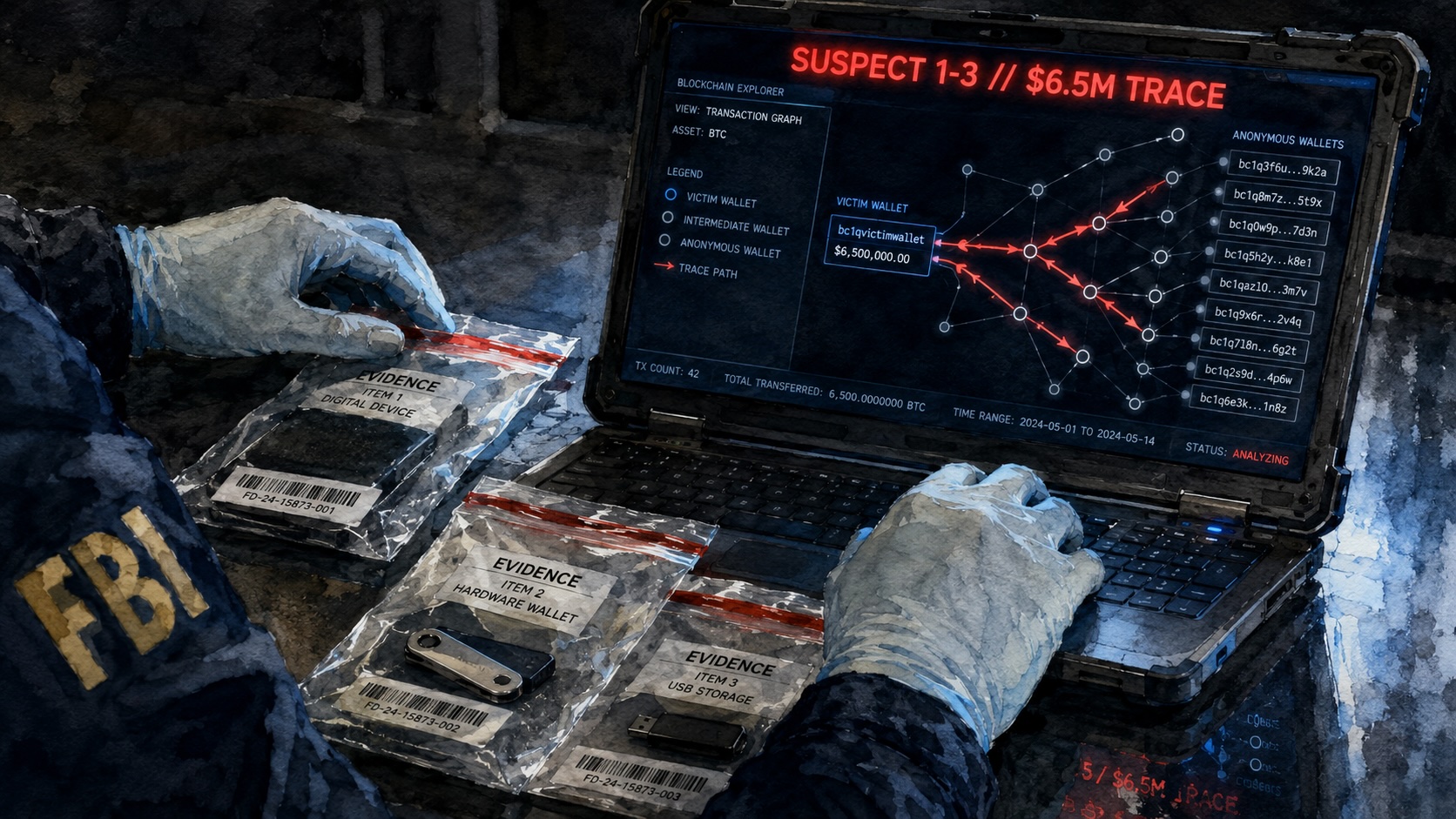 Three Tennessee men indicted in $6.5M crypto kidnapping ring