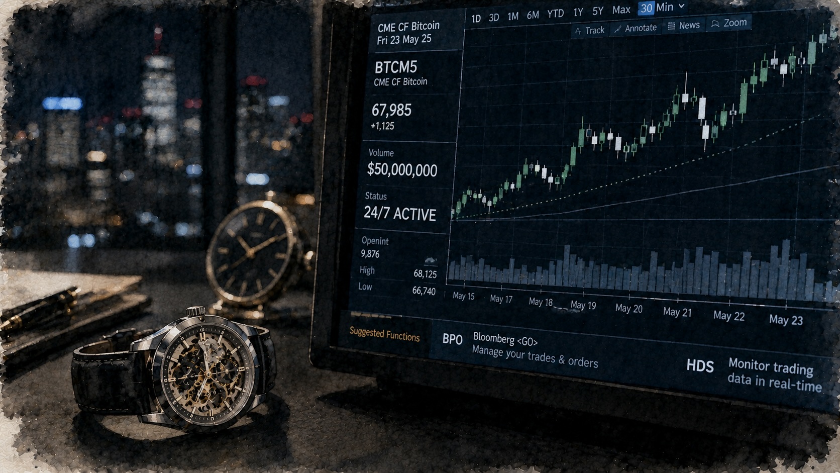 CME 24/7 crypto derivatives market posts $50M in debut weekend