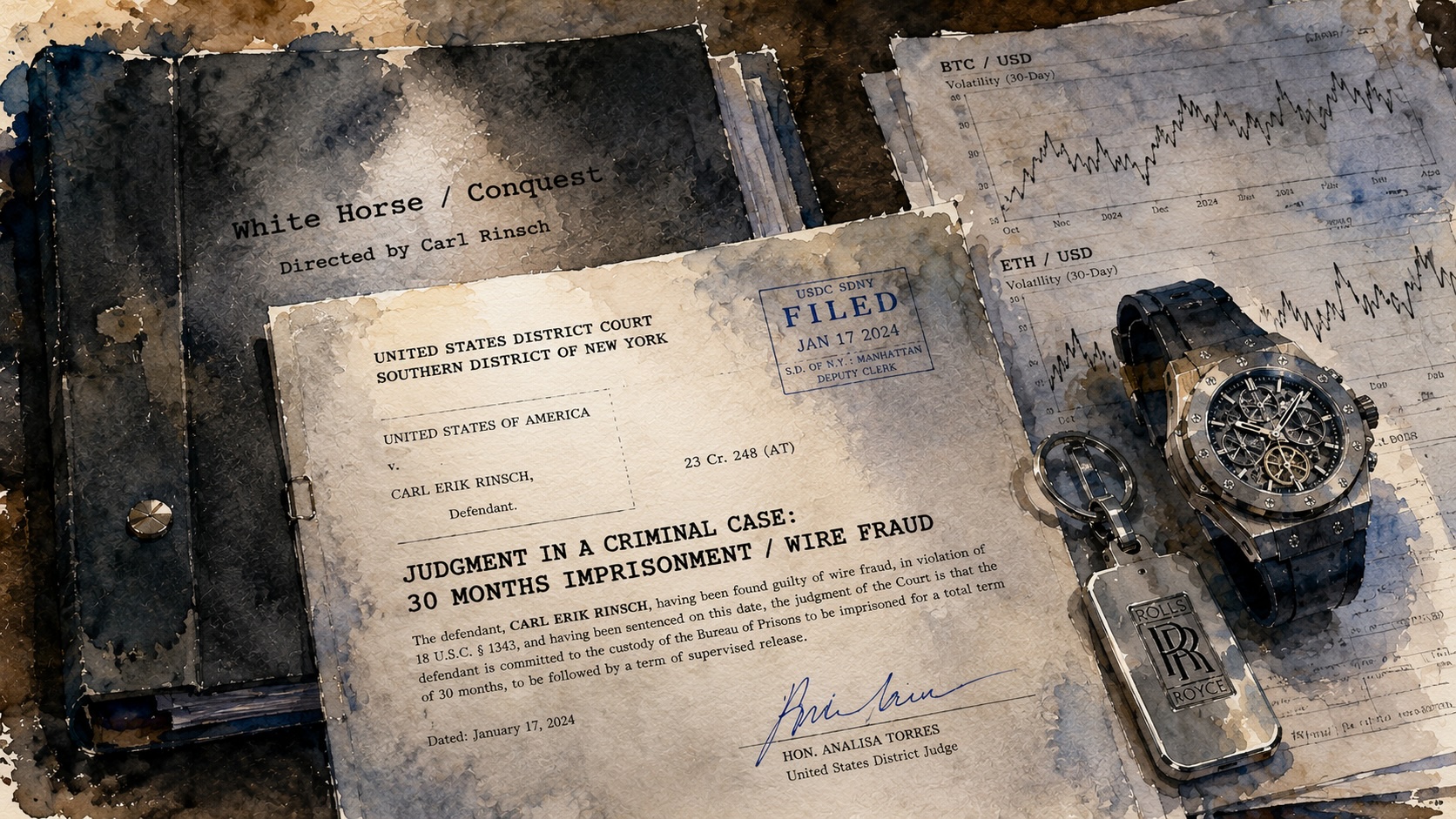 Director Carl Rinsch sentenced to 30 months in M fraud